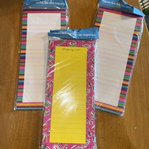 3 Colorful Magnetic Notepad Sets